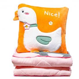 Soft Plush Pillow with blanket together