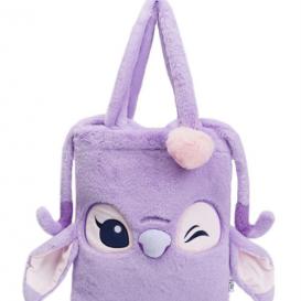 Purple Stitch Kids Plush Bag