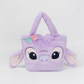 Purple Stitch Plush HandBag 